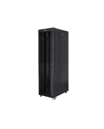 Szafa instalacyjna stojąca 19'' 47U 800x1200 czarna drzwi szklane LCD Lanberg (flat pack) nr 1