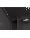 Szafa instalacyjna Lanberg rack wisząca 19'' 4U 600x450 drzwi perforowane czarna (flat pack) - nr 10