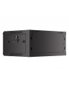 Szafa instalacyjna Lanberg rack wisząca 19'' 4U 600x450 drzwi perforowane czarna (flat pack) - nr 11