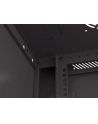 Szafa instalacyjna Lanberg rack wisząca 19'' 6U 600x450 drzwi perforowane czarna (flat pack) - nr 10