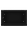 Szafa instalacyjna Lanberg rack wisząca 19'' 6U 600x450 drzwi perforowane czarna (flat pack) - nr 13