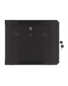 Szafa instalacyjna Lanberg rack wisząca 19'' 6U 600x450 drzwi perforowane czarna (flat pack) - nr 14
