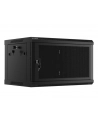Szafa instalacyjna Lanberg rack wisząca 19'' 6U 600x450 drzwi perforowane czarna (flat pack) - nr 15