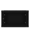 Szafa instalacyjna Lanberg rack wisząca 19'' 6U 600x450 drzwi perforowane czarna (flat pack) - nr 19