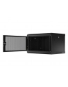 Szafa instalacyjna Lanberg rack wisząca 19'' 6U 600x450 drzwi perforowane czarna (flat pack) - nr 23