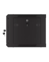 Szafa instalacyjna Lanberg rack wisząca 19'' 6U 600x450 drzwi perforowane czarna (flat pack) - nr 2