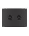 Szafa instalacyjna Lanberg rack wisząca 19'' 6U 600x450 drzwi perforowane czarna (flat pack) - nr 3