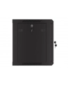 Szafa instalacyjna Lanberg rack wisząca 19'' 9U 600x450 drzwi perforowane czarna (flat pack) - nr 14