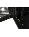 Szafa instalacyjna Lanberg rack wisząca 19'' 9U 600x450 drzwi perforowane czarna (flat pack) - nr 22