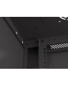 Szafa instalacyjna Lanberg rack wisząca 19'' 9U 600x450 drzwi perforowane czarna (flat pack) - nr 24