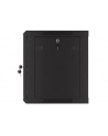 Szafa instalacyjna Lanberg rack wisząca 19'' 9U 600x450 drzwi perforowane czarna (flat pack) - nr 27