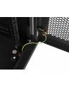 Szafa instalacyjna Lanberg rack wisząca 19'' 9U 600x450 drzwi perforowane czarna (flat pack) - nr 5
