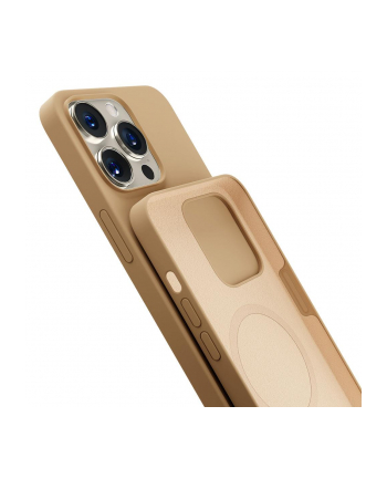 3mk pczerwonyection Etui na telefon 3mk do Apple iPhone 15 Pro - silikonowe z MagSafe - Dark Gold nr 1