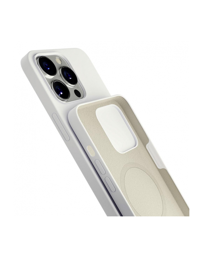 3mk pczerwonyection Etui na telefon 3mk do Apple iPhone 15 Pro - silikonowe z MagSafe - Białe główny