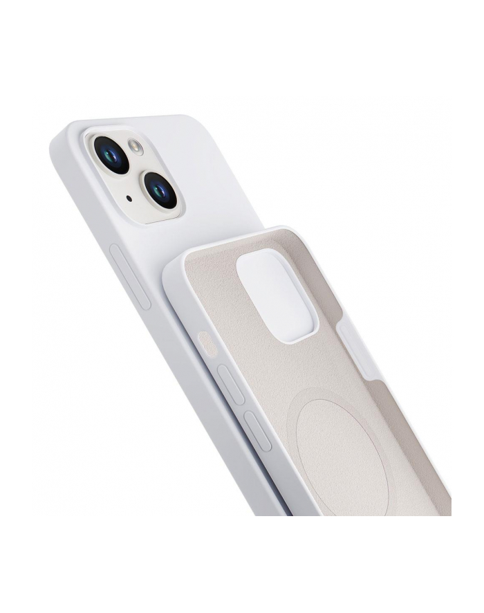 3mk pczerwonyection Etui na telefon 3mk do Apple iPhone 14 - silikonowe z MagSafe - Białe główny