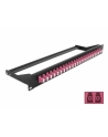 DeLOCK 19 fiber optic patch panel 24 port LC duplex (Kolor: CZARNY/purple, 1 U) - nr 2