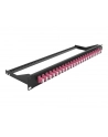 DeLOCK 19 fiber optic patch panel 24 port LC duplex (Kolor: CZARNY/purple, 1 U) - nr 3