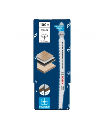 bosch powertools Bosch Expert Jigsaw Blade T 308 BF 'Hardwood 2-side clean' (100 pieces) nr 2