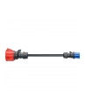 go-e adapter for Gemini flex 22 kW, CEE red three-phase current 32A > CEE blue 16A (Kolor: CZARNY, 30cm) - nr 6
