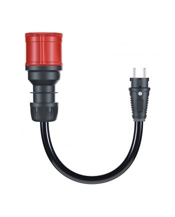 go-e adapter for Gemini flex 22 kW, CEE red three-phase current 32A > household socket (Kolor: CZARNY, 30cm) nr 1