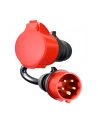 go-e adapter for Gemini flex 22 kW, CEE red three-phase current 32A > CEE red 16A (Kolor: CZARNY, 30cm) - nr 2