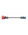 go-e adapter for Gemini flex 11 kW, CEE red three-phase current 16A > CEE blue 16A (Kolor: CZARNY, 30cm) - nr 6