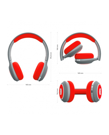Tigermedia tigerbuddies, headphones (red, USB-C, Bluetooth)