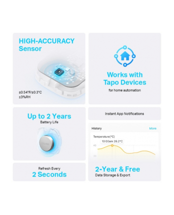 TP-Link Tapo T310 Smart Temperature ' Humidity Sensor