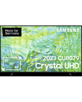 SAMSUNG GU-43CU8079, LED TV (108 cm (43 inches), Kolor: CZARNY, UltraHD, WLAN, Bluetooth, HDR10+)