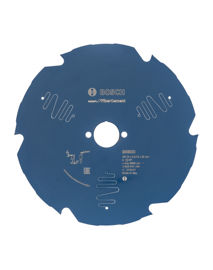 bosch powertools Bosch circular saw blade Expert for Fiber Cement, 165mm, 4Z (bore 30mm, for chop ' miter saws) główny