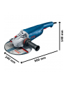 bosch powertools Bosch angle grinder GWS 22-230 J Professional (blue, 2,200 watts, incl. Diamond cutting disc) - nr 1