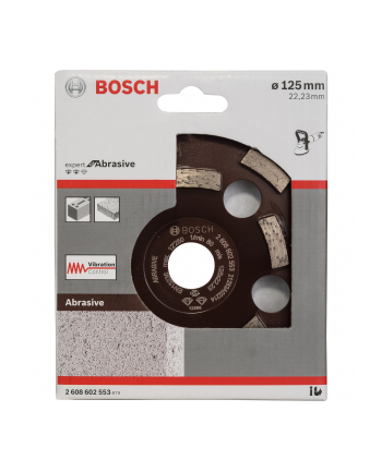 bosch powertools Bosch diamond cup wheel Expert for Abrasive, 125mm, grinding wheel (bore 22.23mm, for concrete and angle grinders)