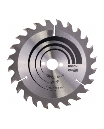 bosch powertools Bosch circular saw blade Optiline Wood, 160mm, 24T