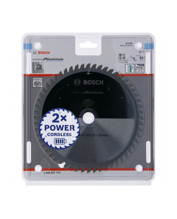 bosch powertools Bosch circular saw blade standard for aluminum, 190mm, 56Z (bore 20mm, for cordless saws)