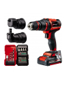 Einhell cordless drill/driver set TE-CD 18/45 3X-Li +22, 18Volt (red/Kolor: CZARNY, Li-ion battery 2.0Ah, 22-piece accessories) - nr 11