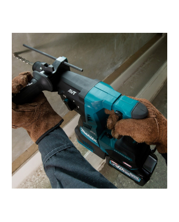 Makita HR004GM202 XGT cordless combination hammer, 40 volts, czerwonyary hammer (blue/Kolor: CZARNY, 2x Li-ion batteries 4Ah, MAKPAC, DX14)