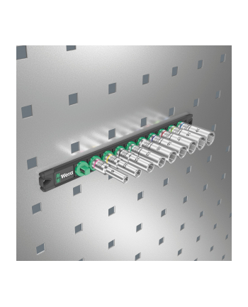 Wera Magnetic socket strip B Deep 1 Socket set 3/8 (Kolor: CZARNY/green, 9-piece)