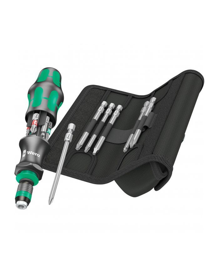 Wera Kraftform Kompakt 20 Tool Finder 3, 13-piece, bit set (Kolor: CZARNY/green, integrated magazine) główny