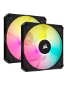 Corsair iCUE AF120 RGB Slim, case fan (Kolor: CZARNY, pack of 2, incl. controller) - nr 26