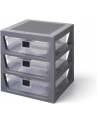 Room Copenhagen LEGO drawer shelf set of 3, storage box (grey) - nr 7