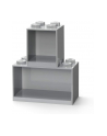 Room Copenhagen LEGO Regal Brick Shelf 8+4, Set 41171740 (light grey, 2 shelves) - nr 5