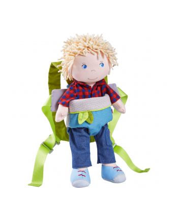 HABA “leaf dream” doll carrier, doll accessories