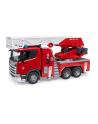 BRUD-ER Scania Super 560R Feuerwehr mit Drehleiter, Wasserpumpe, Light ' Sound - nr 10