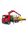 BRUD-ER Mercedes Benz Arocs timber transport truck, model vehicle (with loading crane, gripper and 3 tree trunks) - nr 2