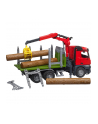 BRUD-ER Mercedes Benz Arocs timber transport truck, model vehicle (with loading crane, gripper and 3 tree trunks) - nr 4