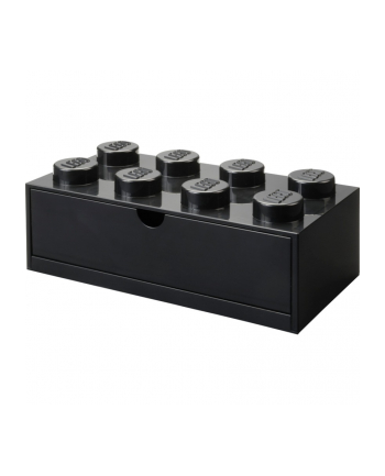 Room Copenhagen LEGO Desk Drawer 8 , storage box (Kolor: CZARNY, knobs)