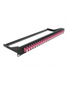 DeLOCK 19 fiber optic patch panel 24 port LC duplex (Kolor: CZARNY/purple, 1 U) - nr 2