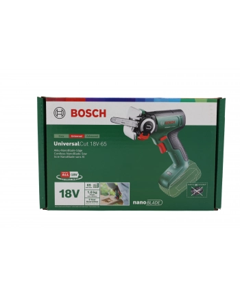 bosch powertools Bosch cordless saw NanoBlade UniversalCut 18V-65 solo, 18 volts, chainsaw (green/Kolor: CZARNY, without battery and charger, POWER FOR ALL ALLIANCE) nr 1