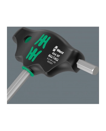Wera 454/7 HF set 2 T-handle screwdrivers + rack, 7 pieces (Kolor: CZARNY/green, with holding function) nr 2