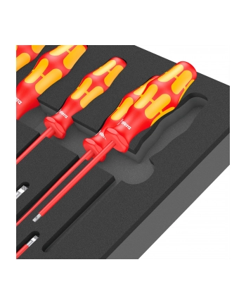 Wera 9711 foam insert VD-E screwdriver set 1, 16 pieces (Kolor: CZARNY/grey, in foam insert for workshop trolley) nr 2
